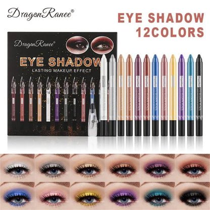 12 Colors Eyeshadow Pencil Set - Allure SocietyEyeshadow