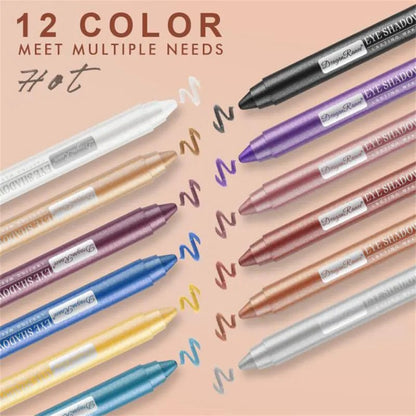 12 Colors Eyeshadow Pencil Set - Allure SocietyEyeshadow