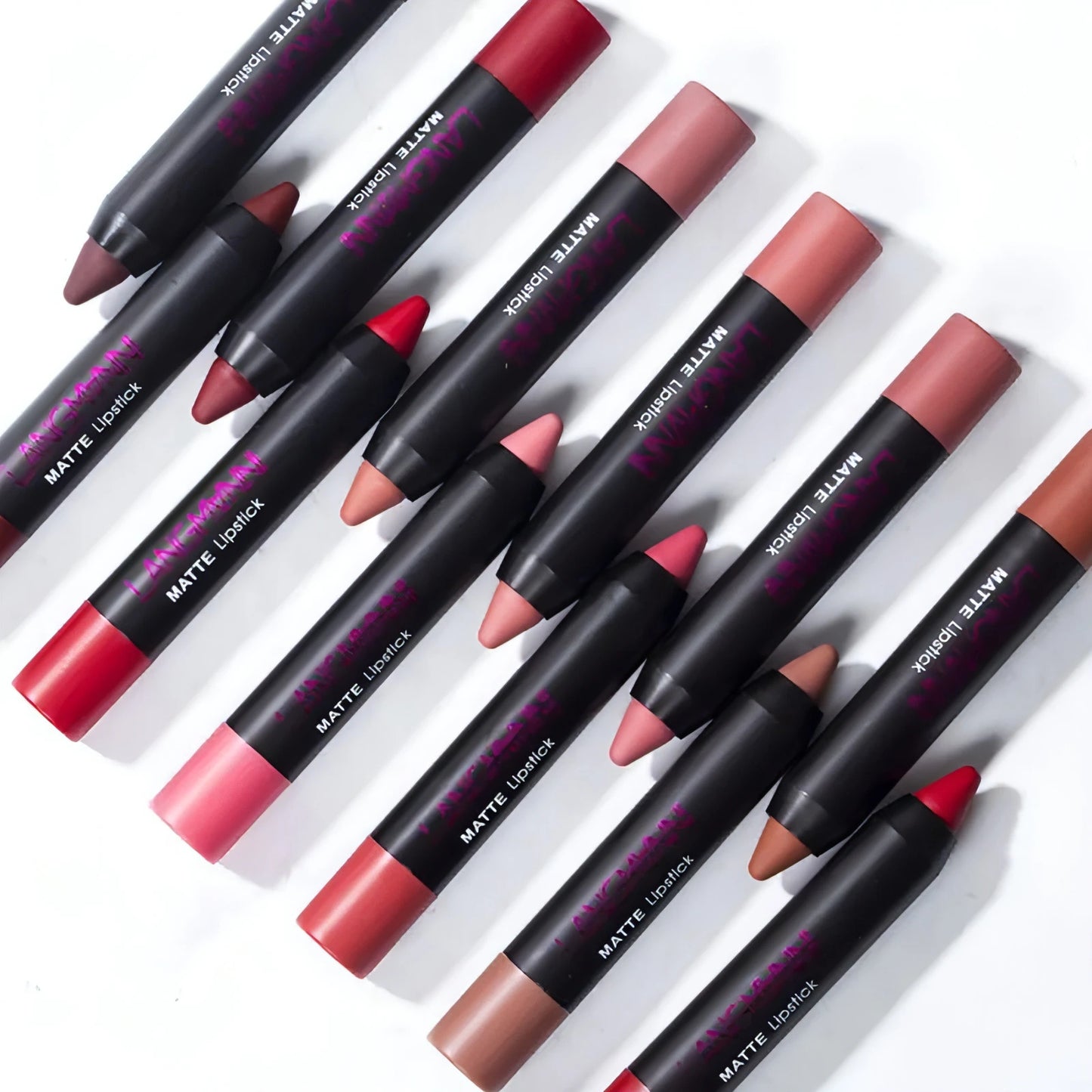 12 - Pieces Sexy Matte Lipstick - Allure SocietyLipstick