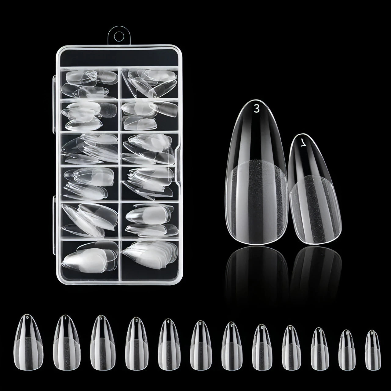 120Pcs Fake Nails American Capsule Gel X Coffin - Allure SocietyFalse Nail Kits and Dryers