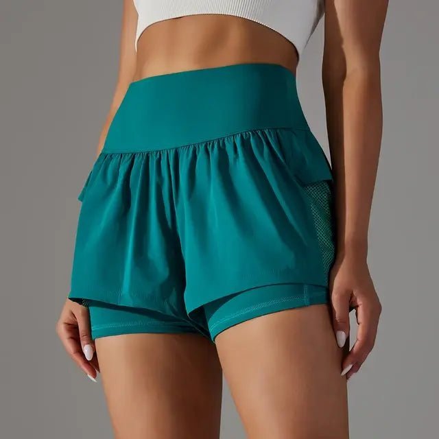 2 In 1 Yoga Running Shorts - Allure SocietyActivewear Shorts