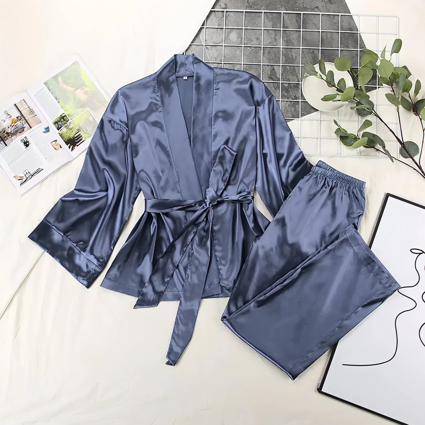 2 Piece Satin Sleepwear - Allure SocietyLoungewear Sets