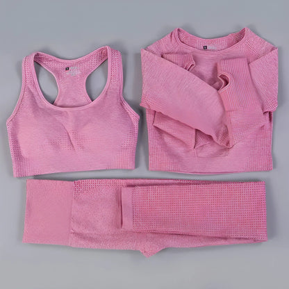 2/3PCS Seamless Women Workout Sportswear - Allure SocietyActivewear Sets