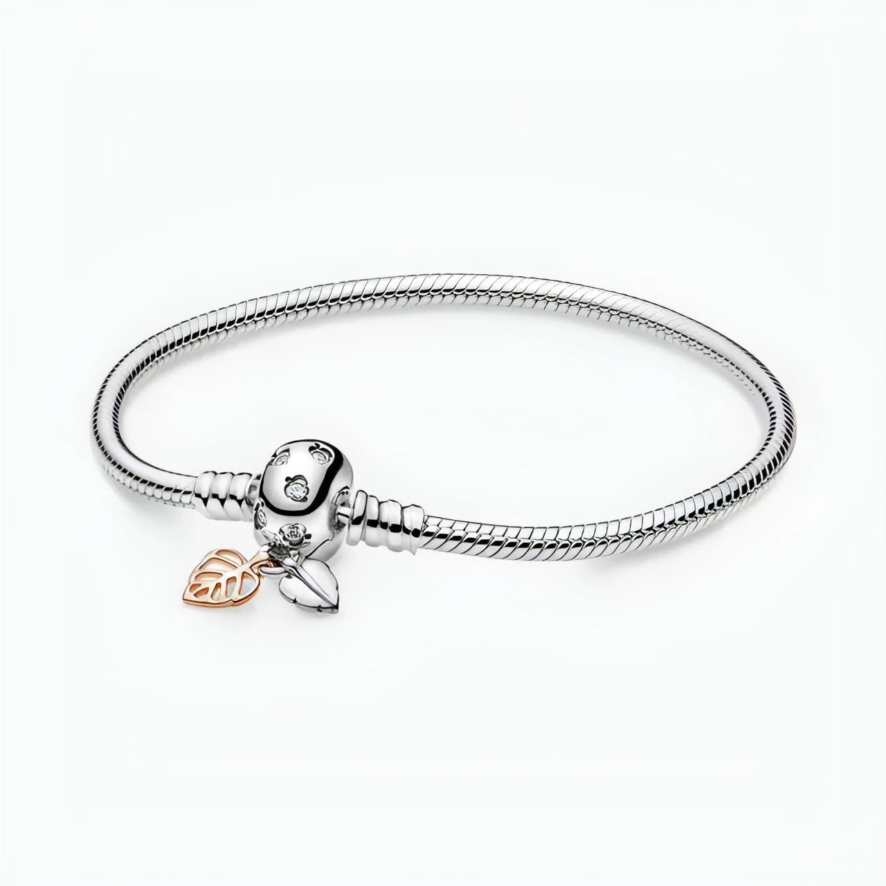 925 Sterling Silver Charm Bead Bracelet