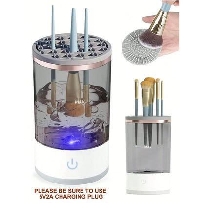3 - in - 1 Automatic Makeup Brush Cleaning and Drying Stand - Allure SocietyMakeup Brush Cleaner