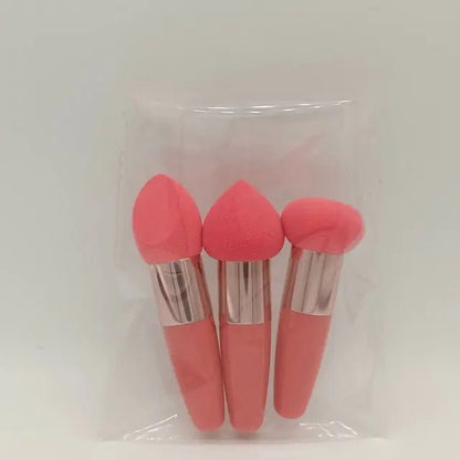 3Pcs Women Mushroom Head Brush Set - Allure SocietyMakeup Brush Set