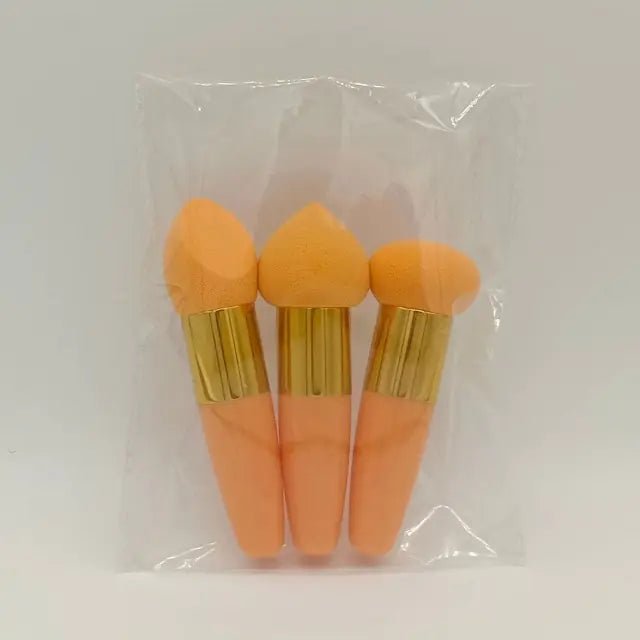 3Pcs Women Mushroom Head Brush Set - Allure SocietyMakeup Brush Set