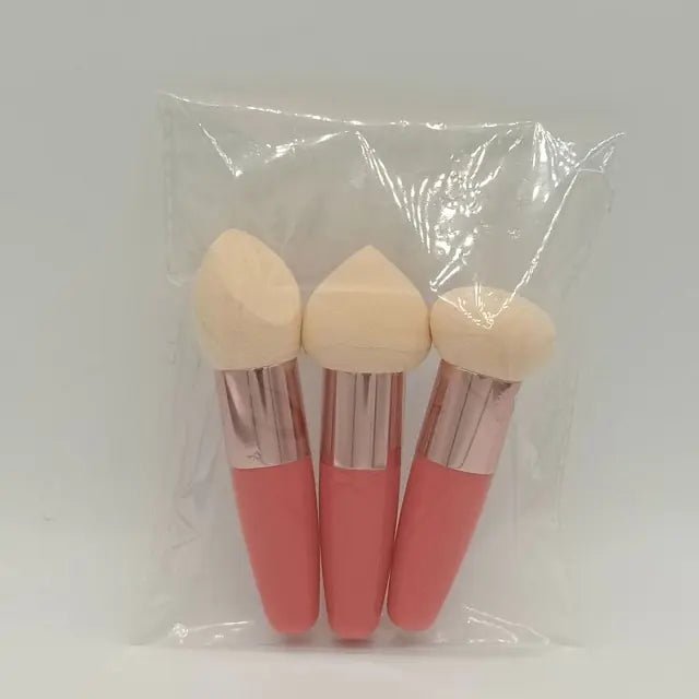 3Pcs Women Mushroom Head Brush Set - Allure SocietyMakeup Brush Set