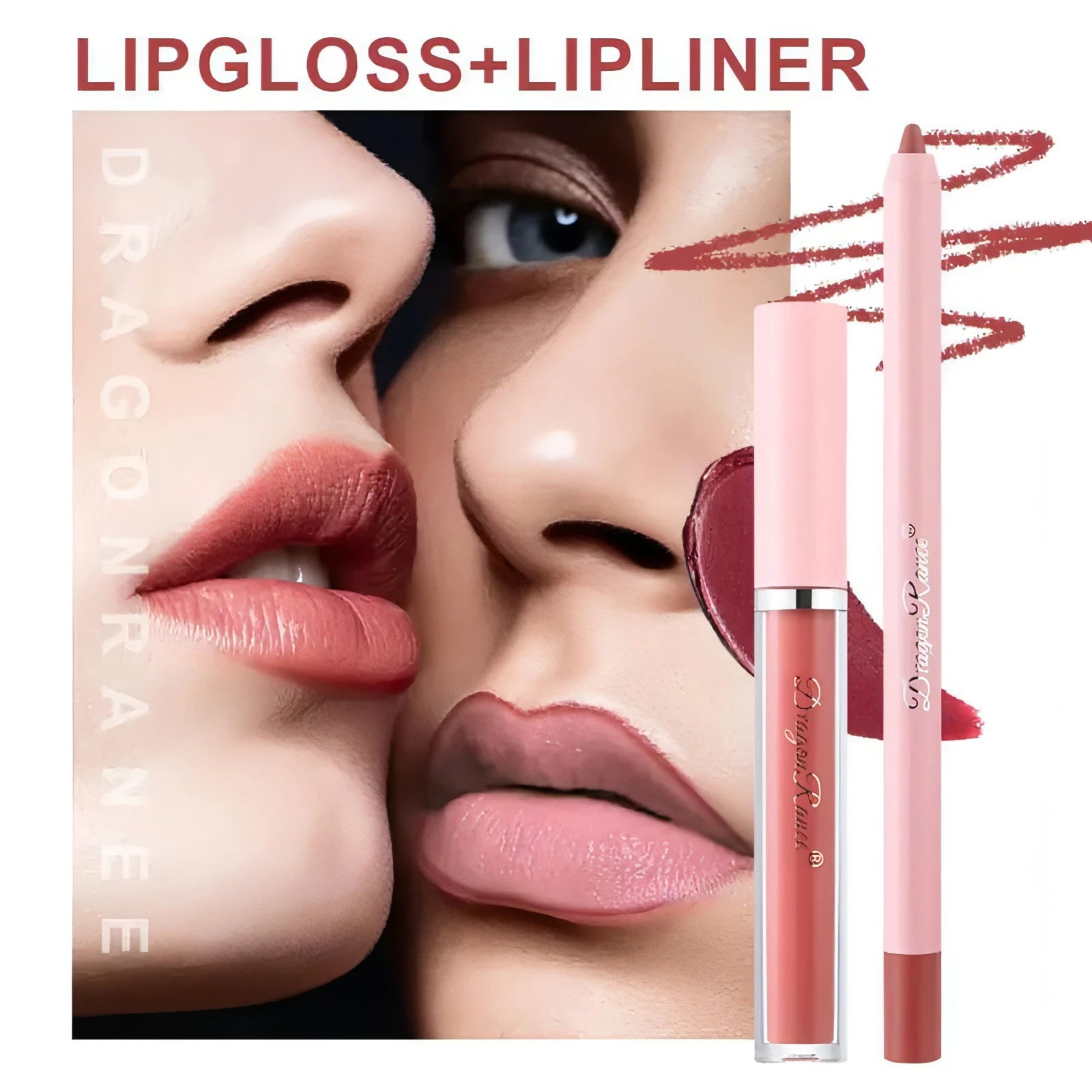 8pcs Lip Gloss and Lip Liner Pen Set - Allure SocietyLip Sets