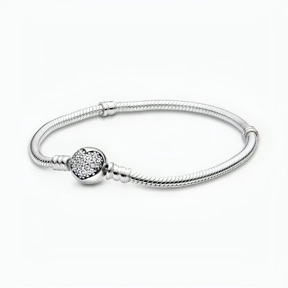 925 Sterling Silver Charm Bead Bracelet