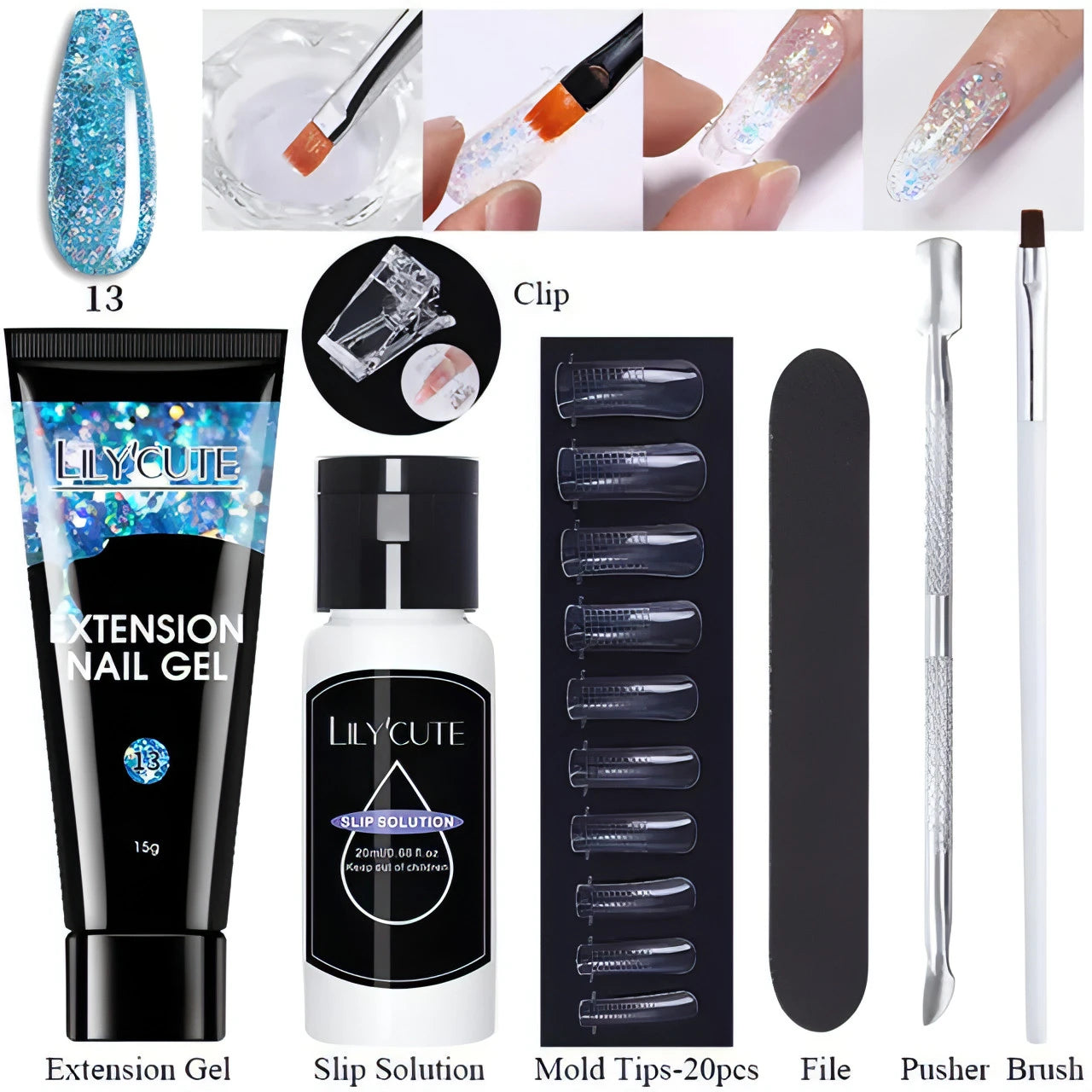 Extension Gel Set - Allure SocietyFalse Nail Kits and Dryers