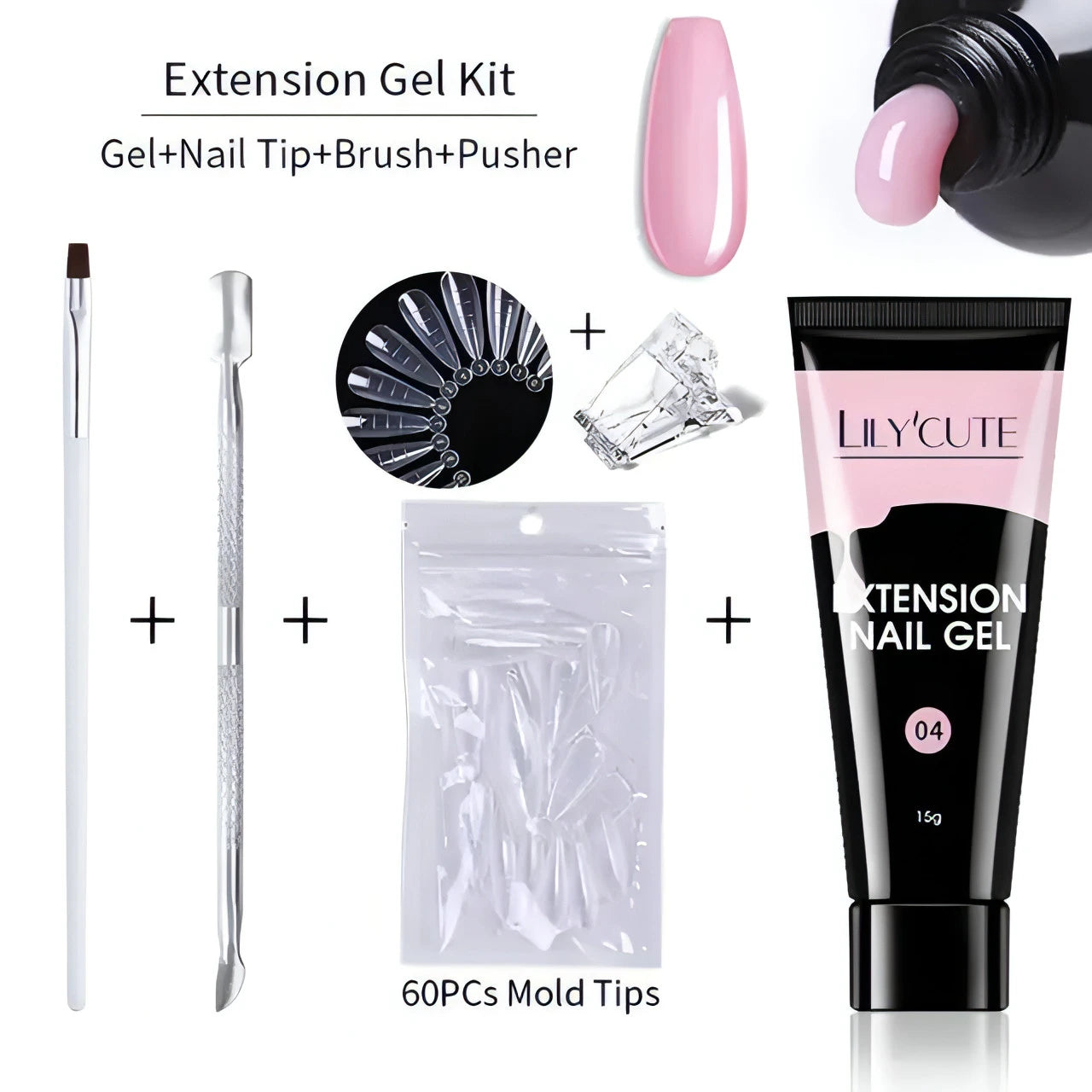 Extension Gel Set - Allure SocietyFalse Nail Kits and Dryers