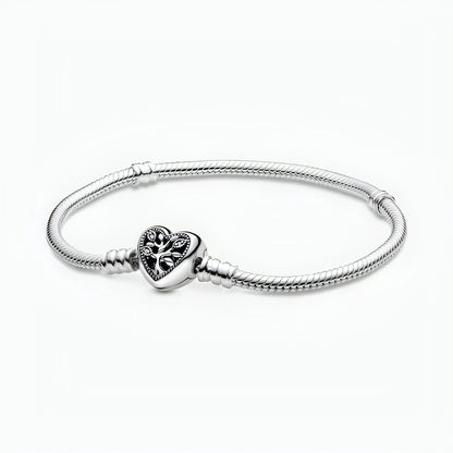 925 Sterling Silver Charm Bead Bracelet