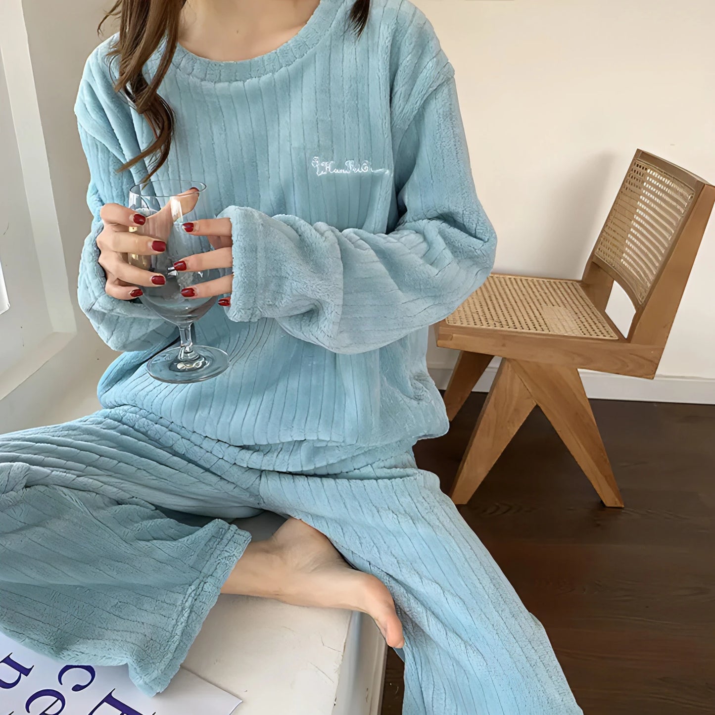 Winter Soft Velvet Pajamas Set - Allure Society