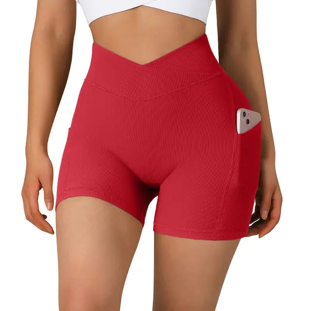 Sports Short High Waist Workout Seamless Fitness Yoga Shorts - Allure SocietyActivewear Shorts