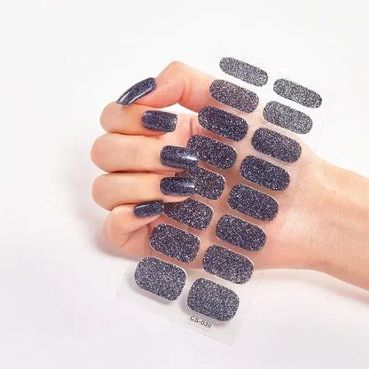 Semi Cured Gel Nail Wraps Full Cover Adhesive Manicure Decoration - Allure SocietyFalse Nail Kits and Dryers