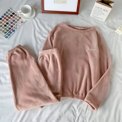 Winter Soft Velvet Pajamas Set - Allure Society