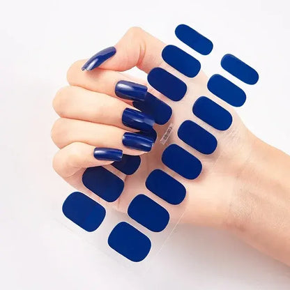 Semi Cured Gel Nail Wraps Full Cover Adhesive Manicure Decoration - Allure SocietyFalse Nail Kits and Dryers