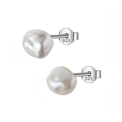 Baroque Pearl Stud Earrings - Allure SocietyEarrings