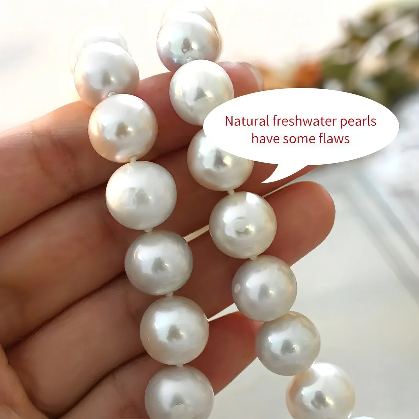 Big Edison Natural Freshwater Pearl Necklace - Allure SocietyNecklaces