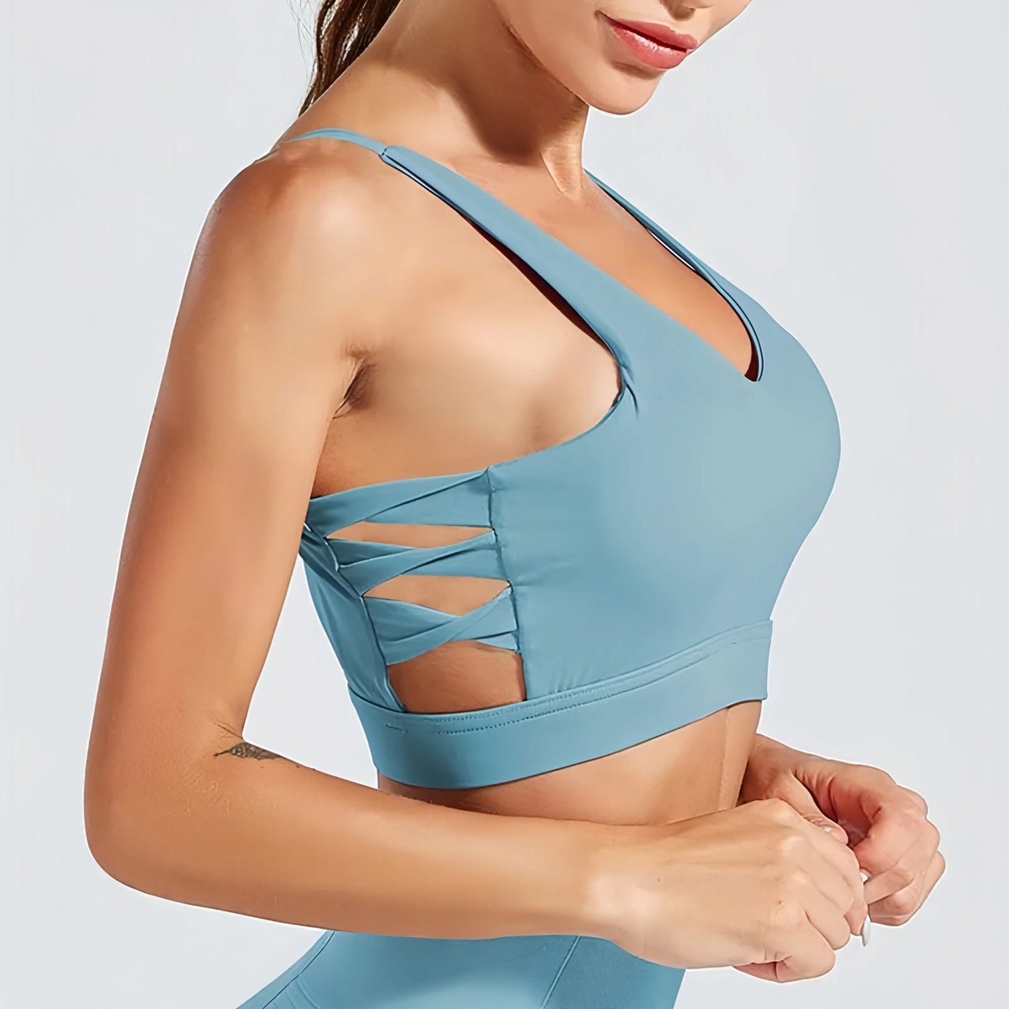 Breathable Fitness Shockproof Sports Bra - Allure SocietyActivewear Tops