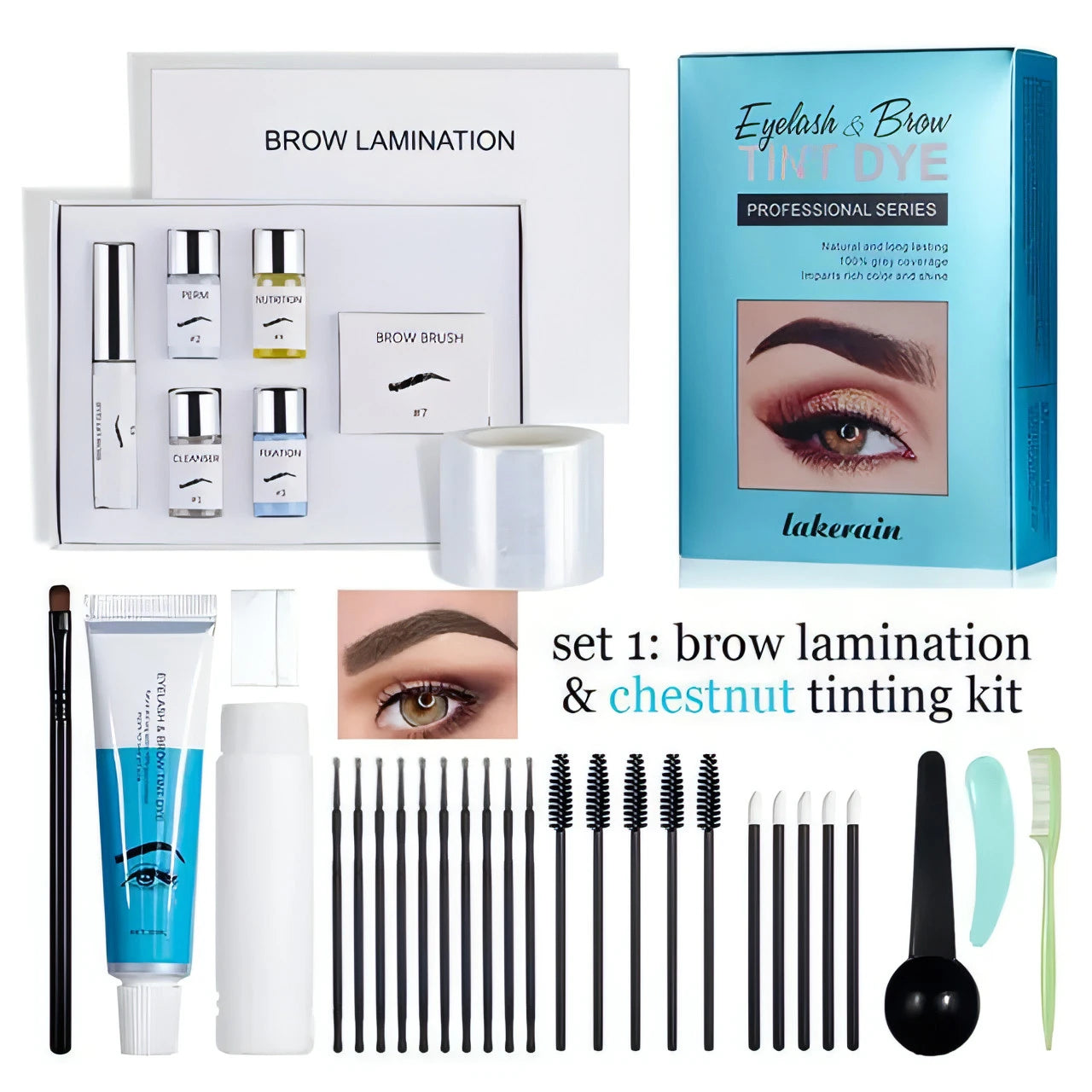 Brow Lamination And Tint Kit - Allure SocietyEyebrows