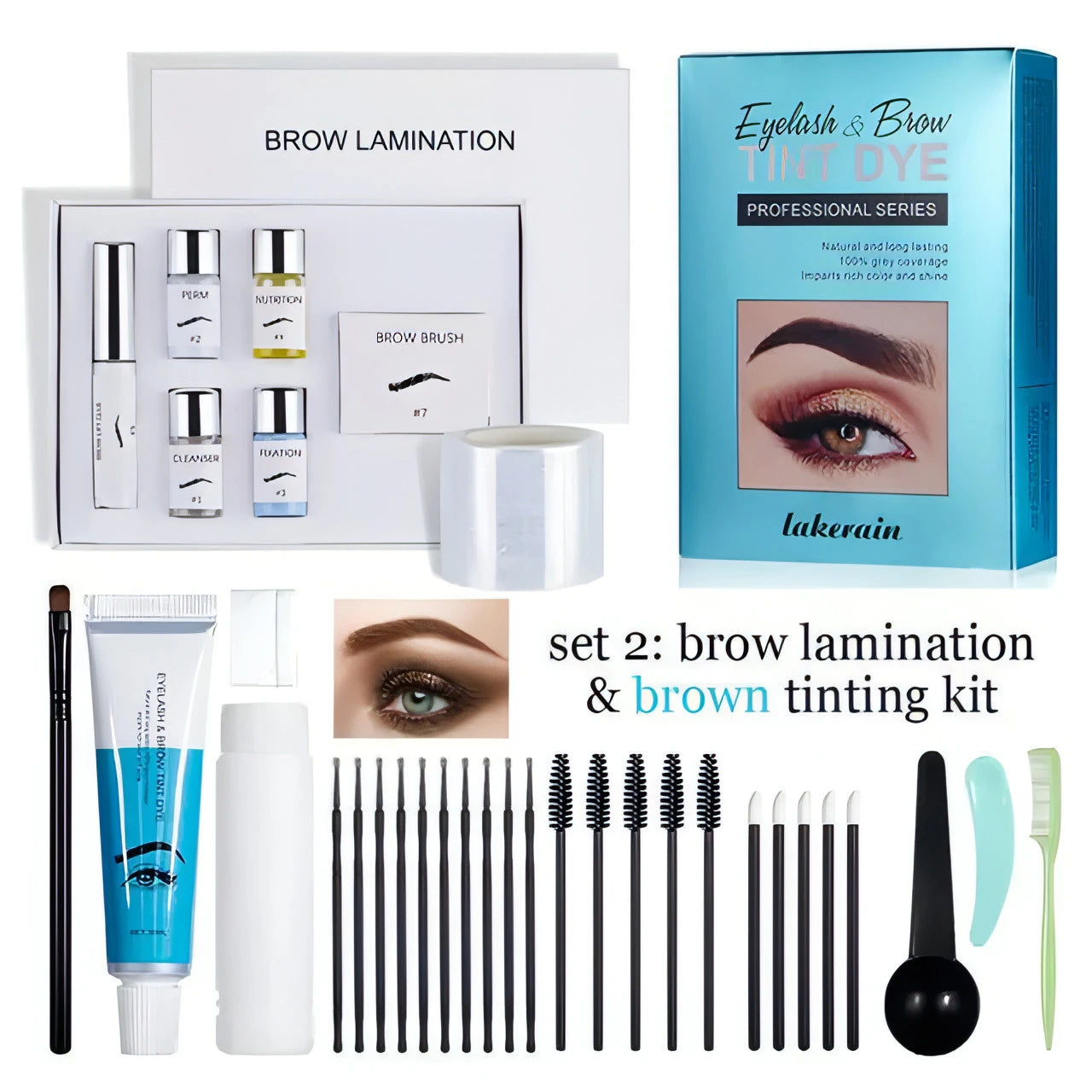 Brow Lamination And Tint Kit - Allure SocietyEyebrows