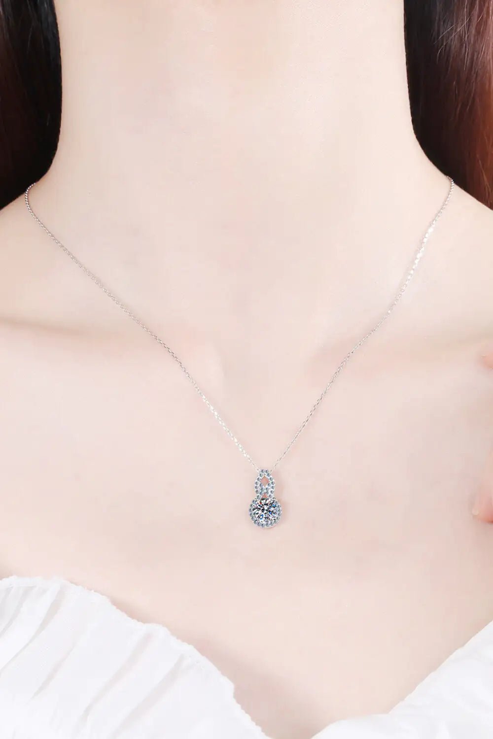 Carat Moissanite Pendant Necklace - Allure SocietyNecklaces