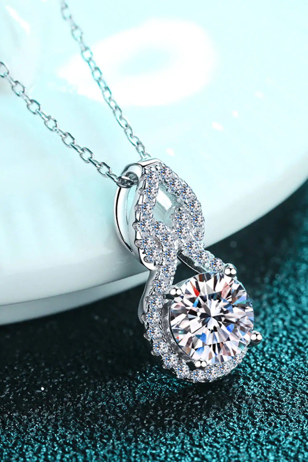 Carat Moissanite Pendant Necklace - Allure SocietyNecklaces