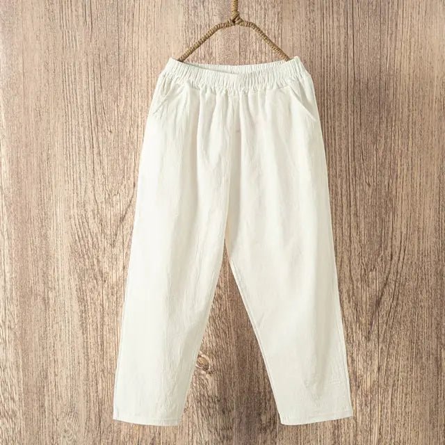 Casual Cotton Linen Pants - Allure SocietyCasualwear Pants