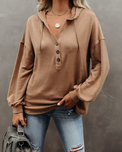 Casual Hoodie Sweatshirt Top - Allure SocietyCasualwear Tops