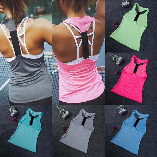 Casual Sleeveless Women Yoga Shirts - Allure SocietyActivewear Tops