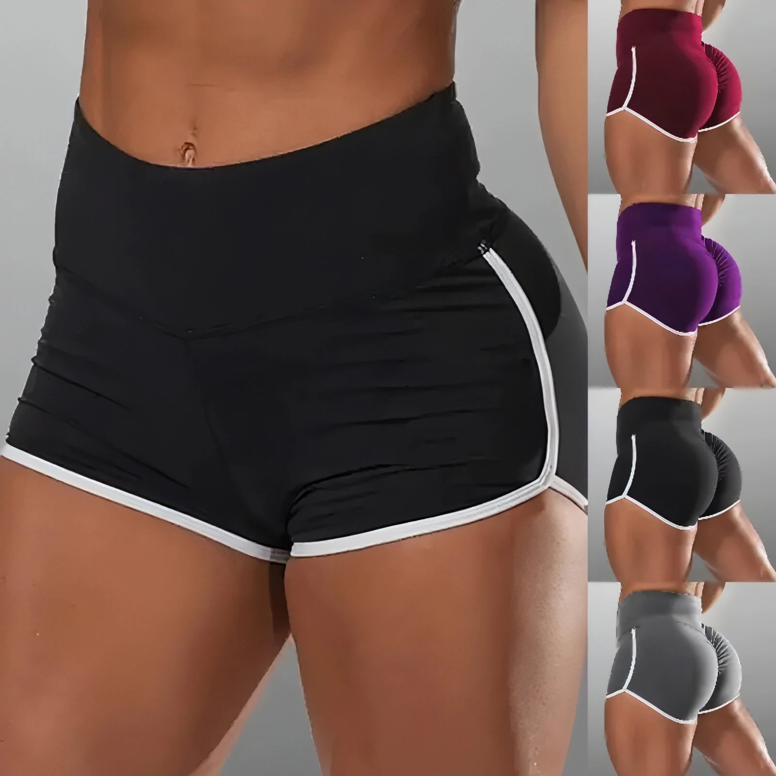 Casual Workout Shorts Waistband Skinny Sexy Short - Allure SocietyActivewear Shorts