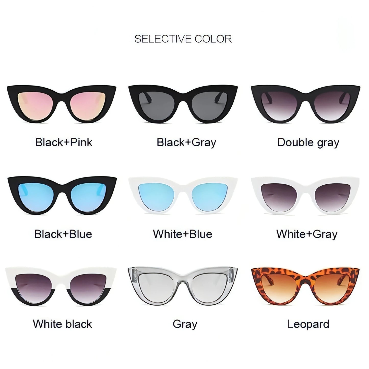 Cat Eye Fashion Sunglasses - Allure SocietyUV Sunglasses