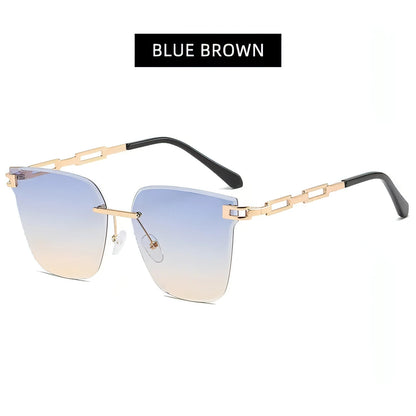 Cat Eye Sunglasses Frameless - Allure SocietyUV Sunglasses