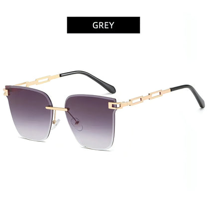 Cat Eye Sunglasses Frameless - Allure SocietyUV Sunglasses