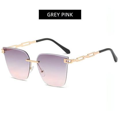 Cat Eye Sunglasses Frameless - Allure SocietyUV Sunglasses