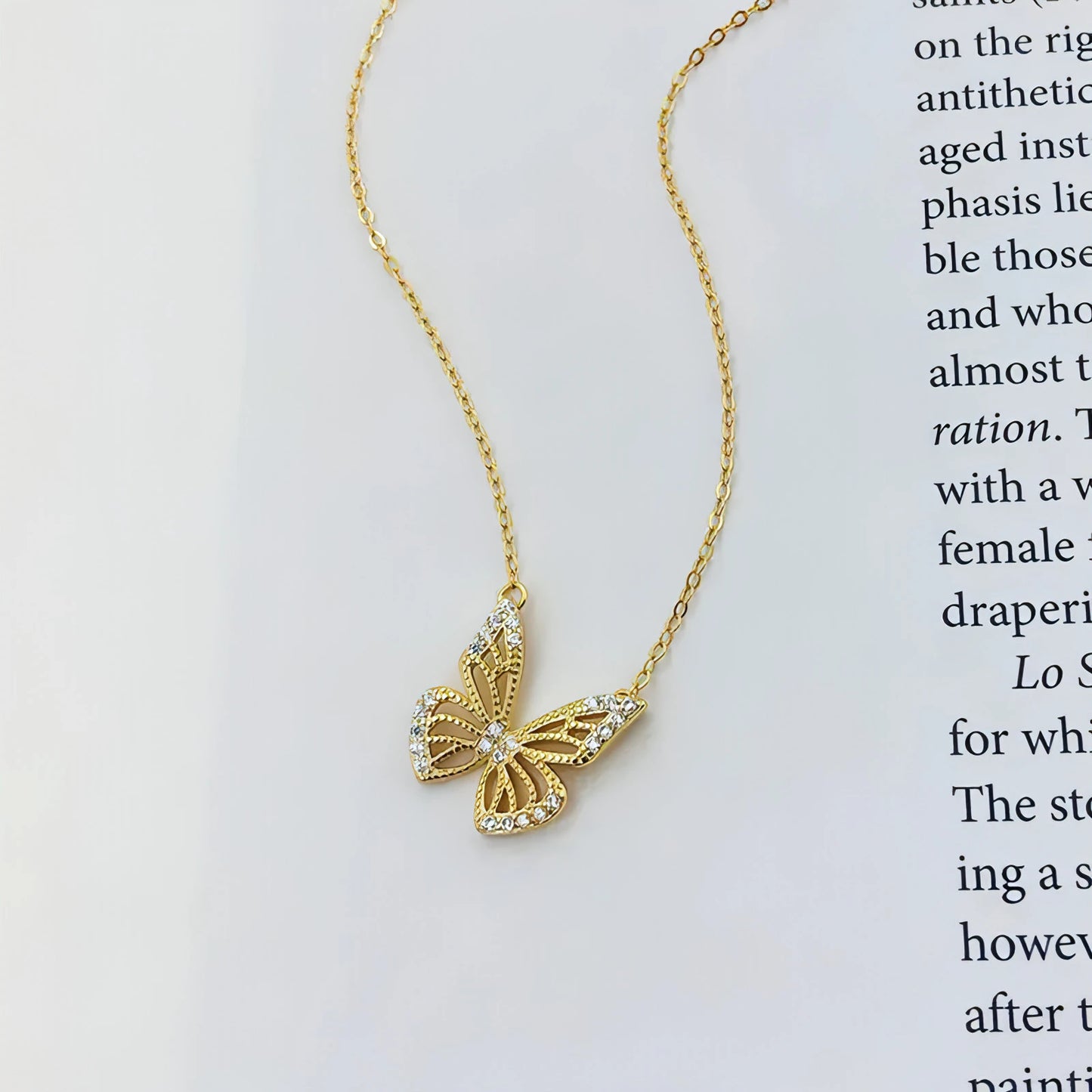 Clavicle Chain Butterfly Necklace - Allure SocietyNecklaces