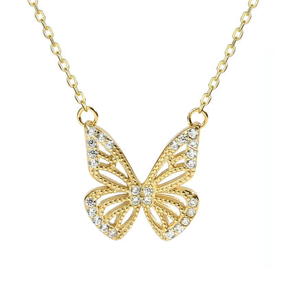 Clavicle Chain Butterfly Necklace - Allure SocietyNecklaces