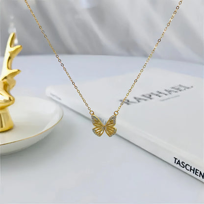 Clavicle Chain Butterfly Necklace - Allure SocietyNecklaces