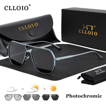 CLLOIO Aluminum Photochromic Sunglasses - Allure SocietyPolarised Sunglasses