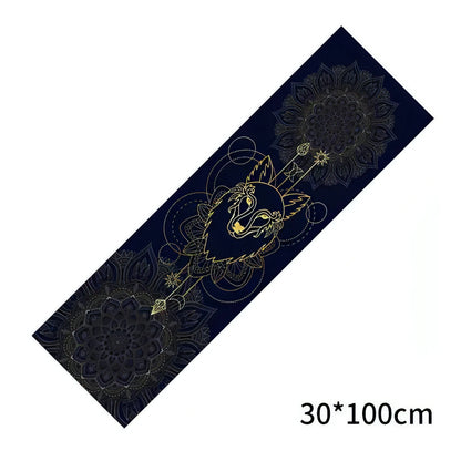 Cooling Sports Printed Towel 30*100cm Yoga Mat Cover Non - slip Gym Fitness Microfiber Travel Quick - drying Cushion Pilates - Allure SocietyYoga Towel and Blankets