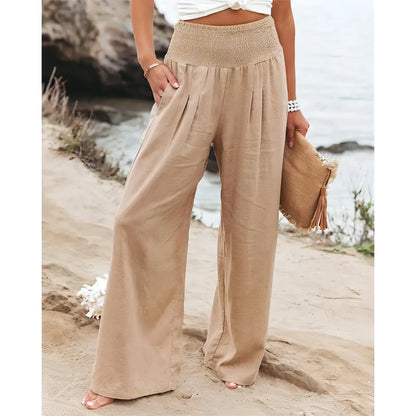 Cotton Linen Blend Pants - Allure SocietyCasualwear Pants