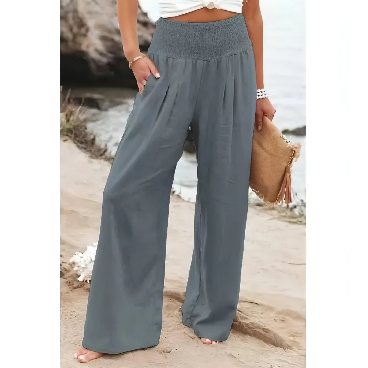 Cotton Linen Blend Pants - Allure SocietyCasualwear Pants