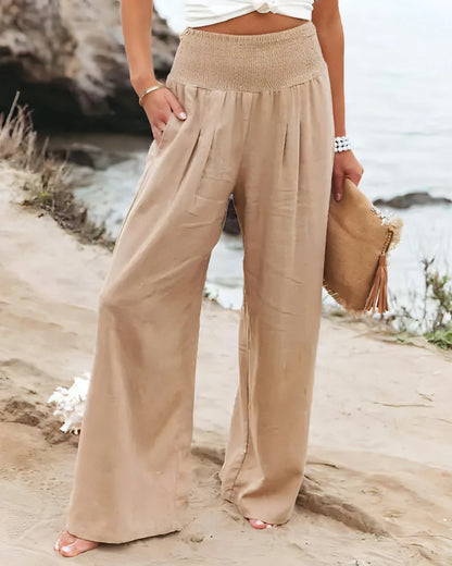 Cotton Linen Blend Pants - Allure SocietyCasualwear Pants