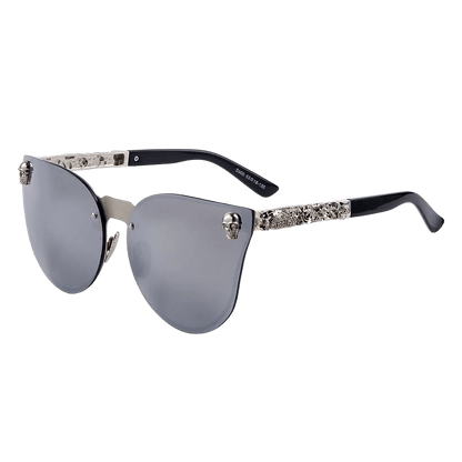 Crystal Skull Goth Punk Sunglasses UV400 - Allure SocietyUV Sunglasses