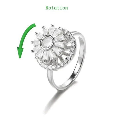 Crystal Sunflower Rings - Allure SocietyRings