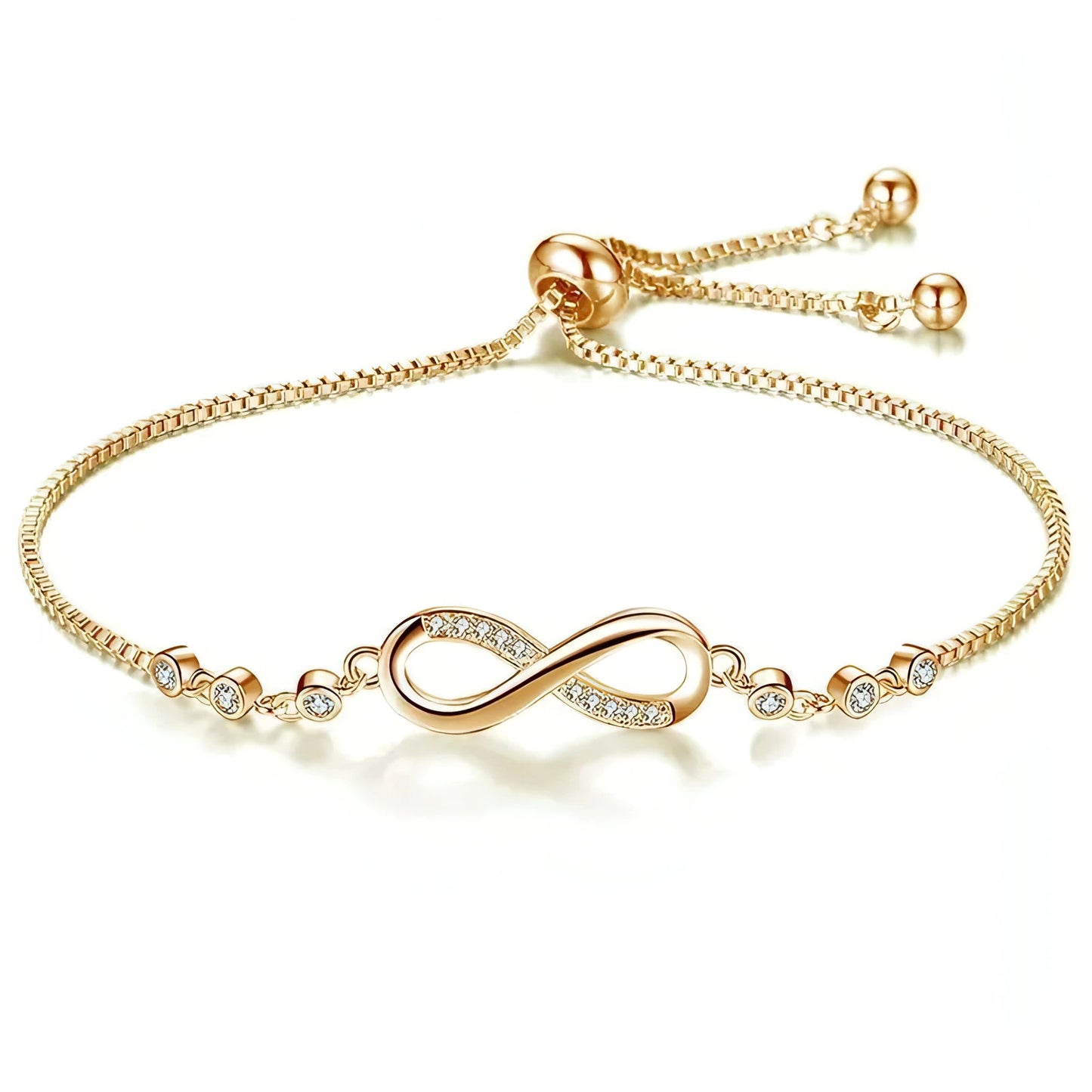 CZ Stone Infinity Bracelet - Allure SocietyBracelets