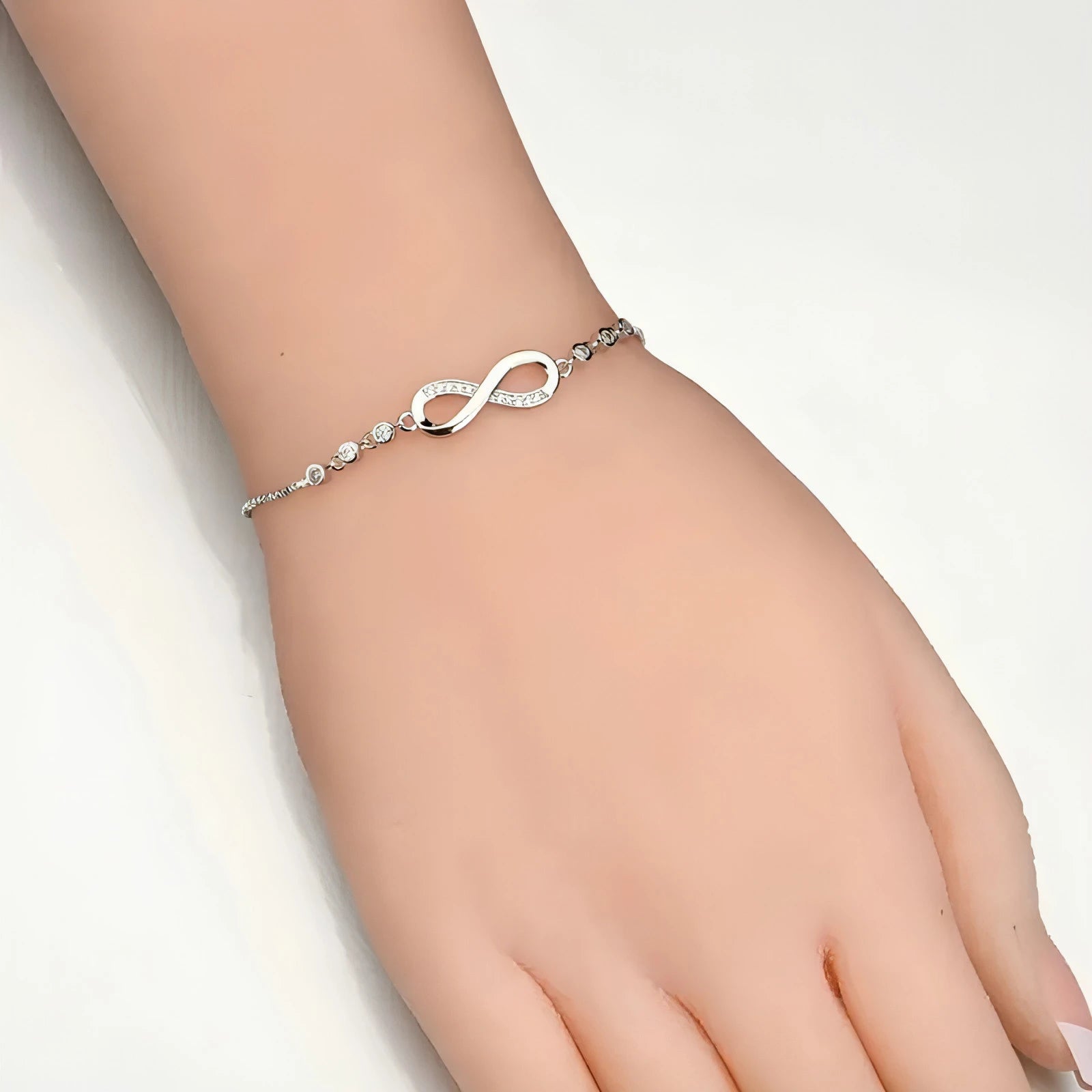 CZ Stone Infinity Bracelet - Allure SocietyBracelets