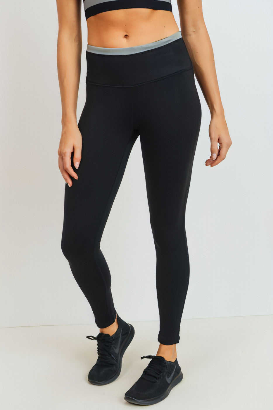 Diamond Jacquard Block Highwaist Leggings - Allure SocietyActivewear Pants